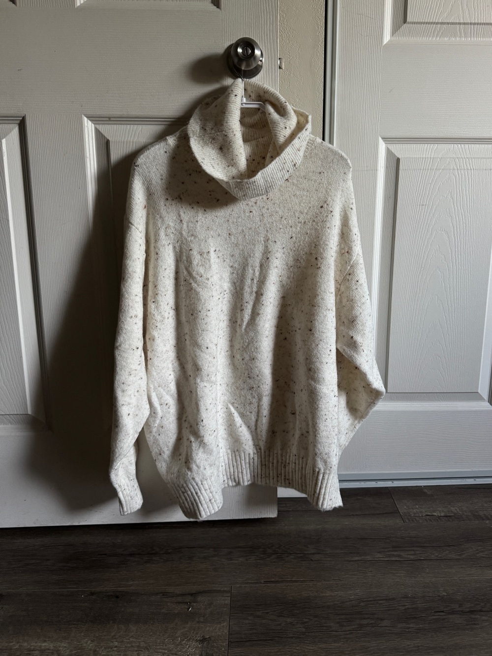 Mango Size M flecked knit sweater